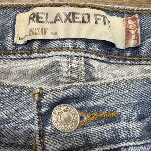 Levi's 550 Men's Relaxed Fit Jeans Sz 38 X 34 Light Wash Cotton (00550-4891) - Picture 3 of 11